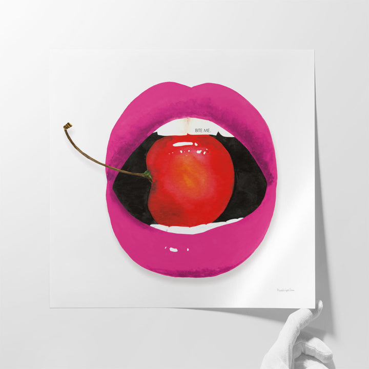 Pink Lips - Canvas Print Wall Art