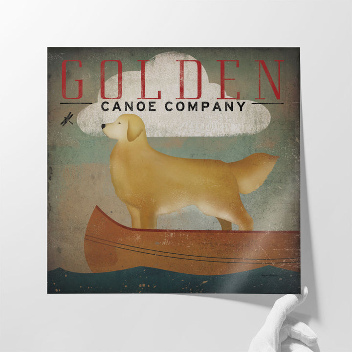 Golden Dog Canoe Co - Canvas Print Wall Art