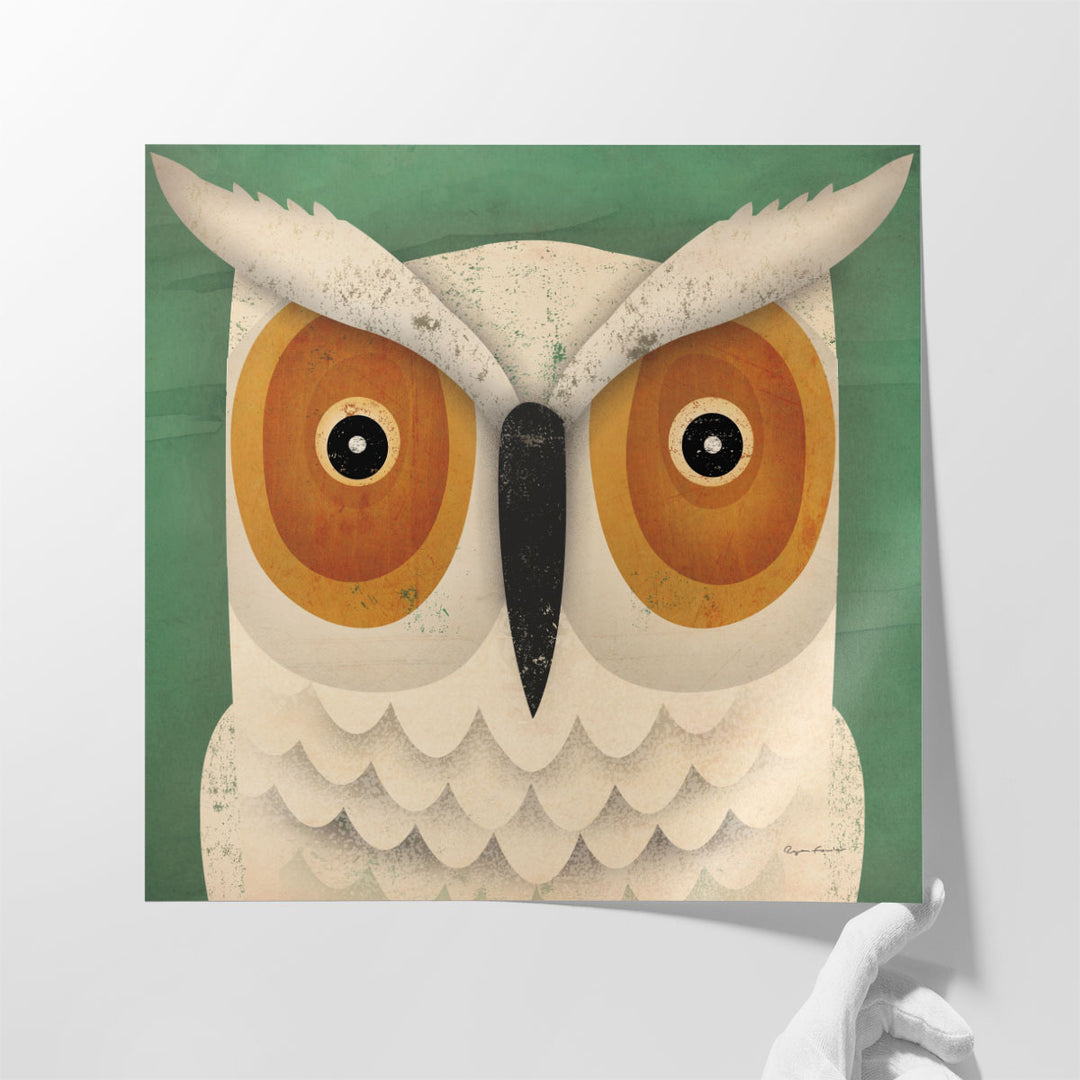 White Owl - Canvas Print Wall Art