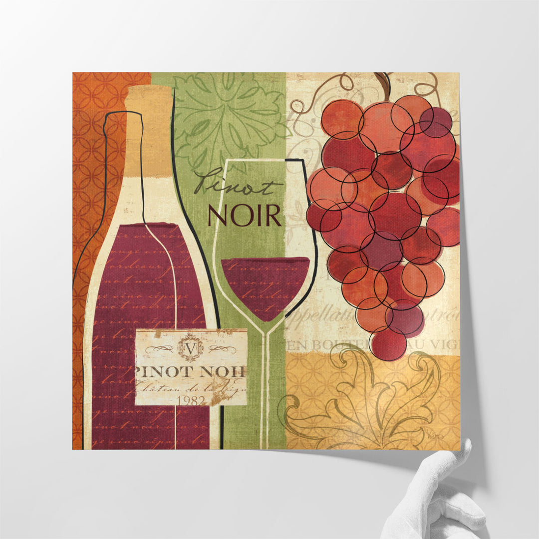 Wine and Grapes I - Canvas Print Wall Art