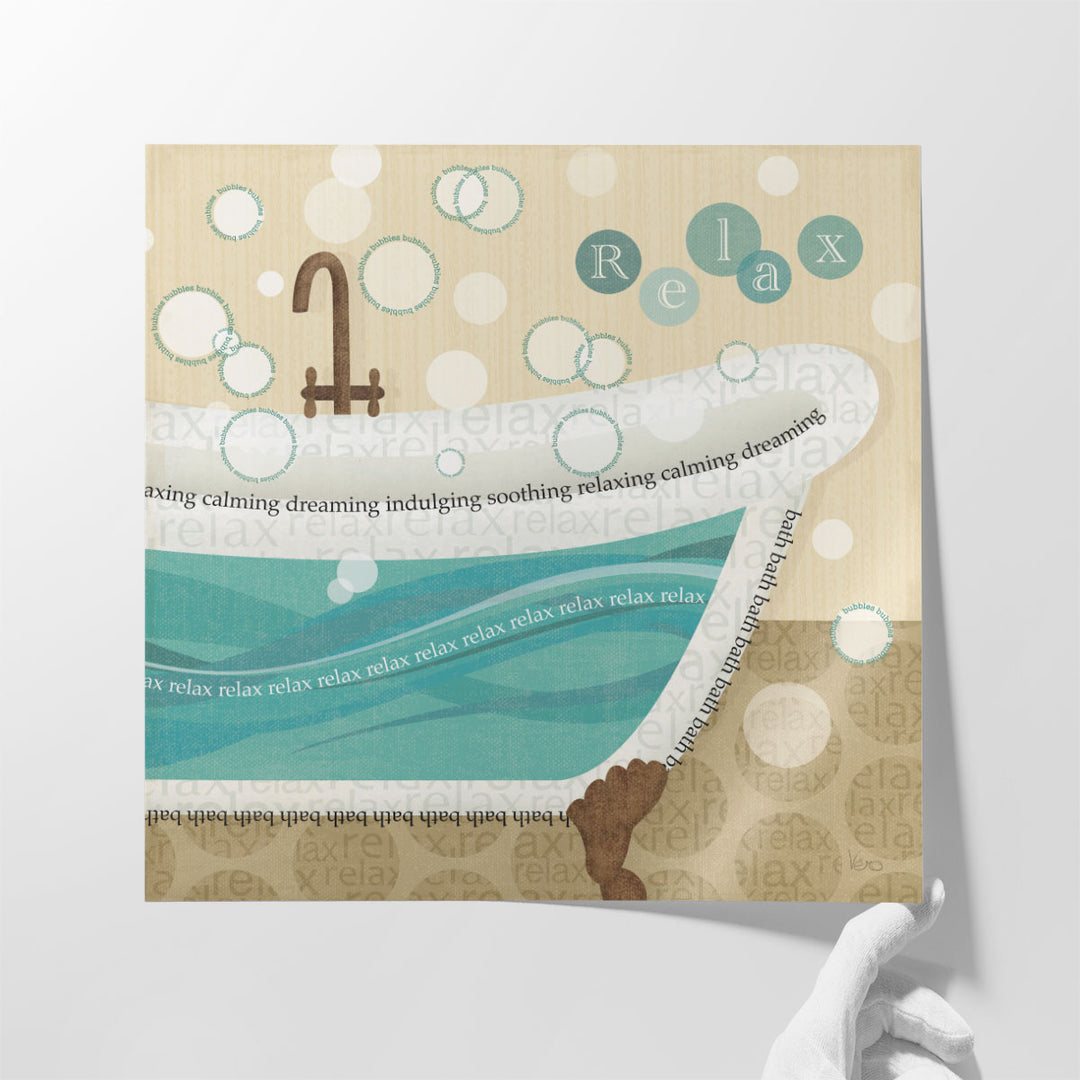 Dancing Bubbles II - Canvas Print Wall Art