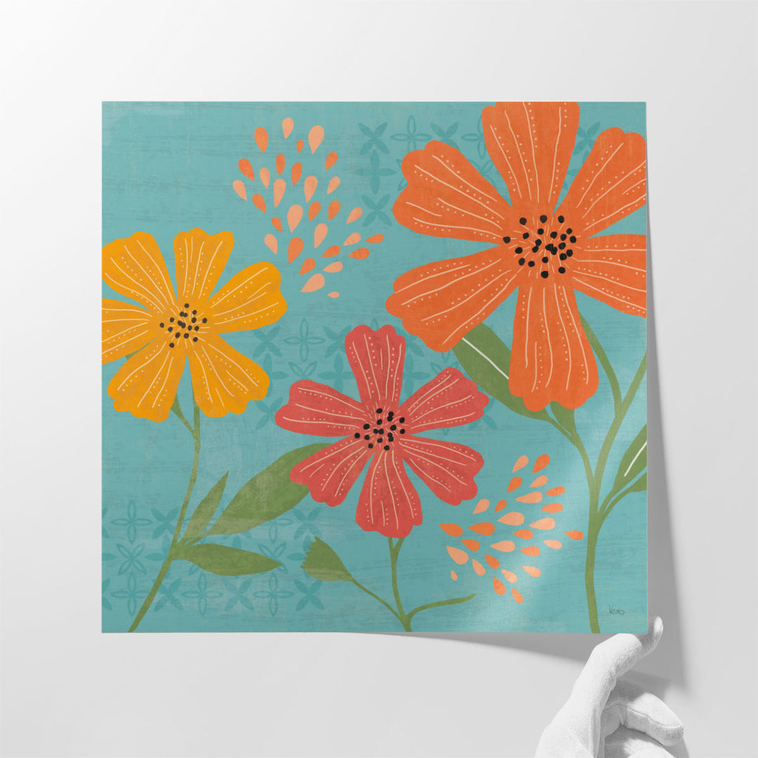 Mod Floral III - Canvas Print Wall Art