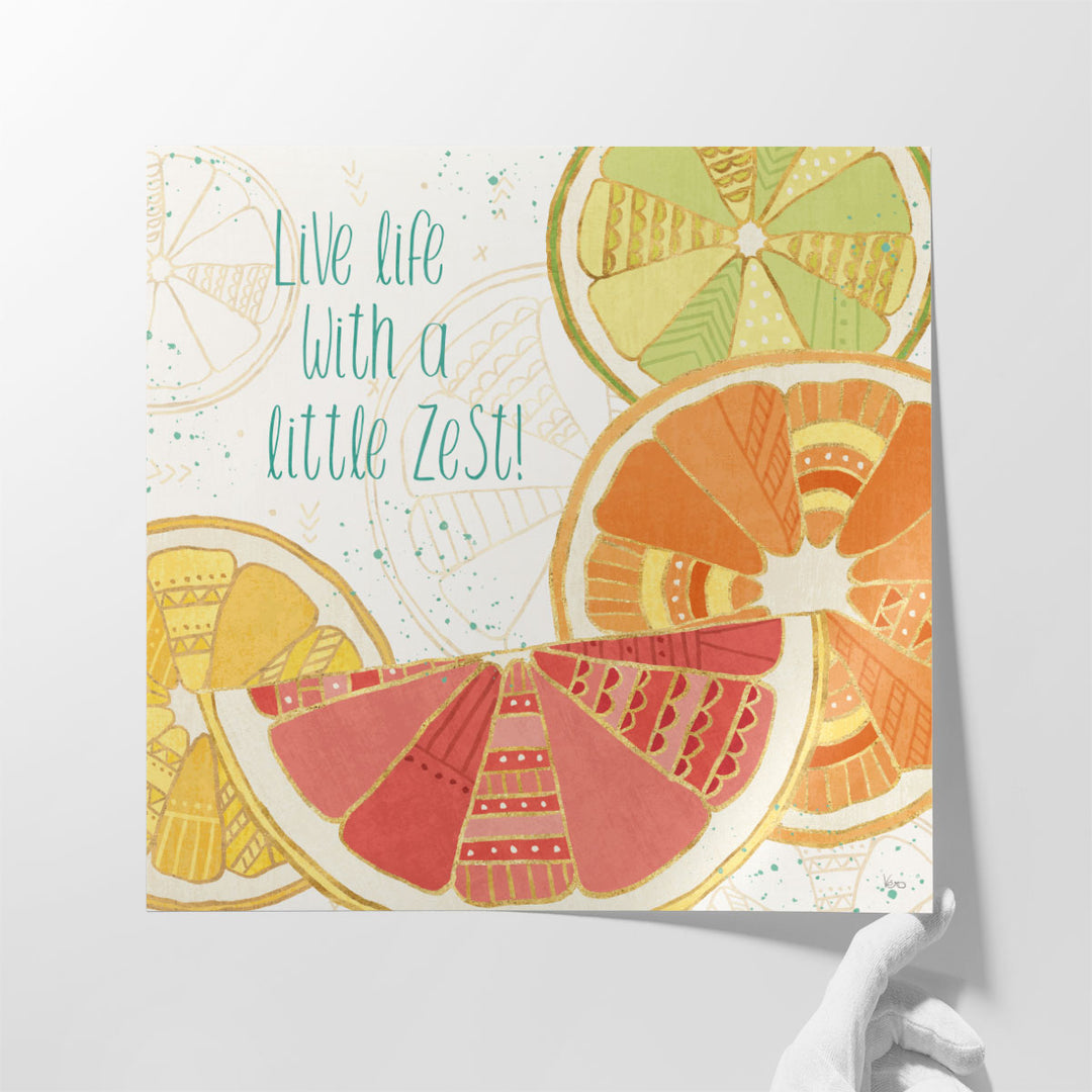 Citrus Splash II - Canvas Print Wall Art