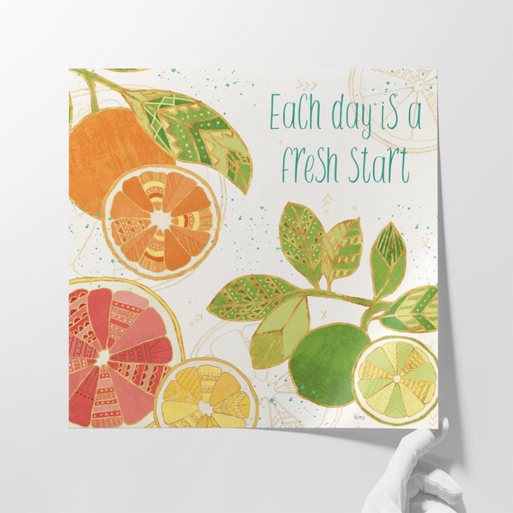 Citrus Splash IV - Canvas Print Wall Art