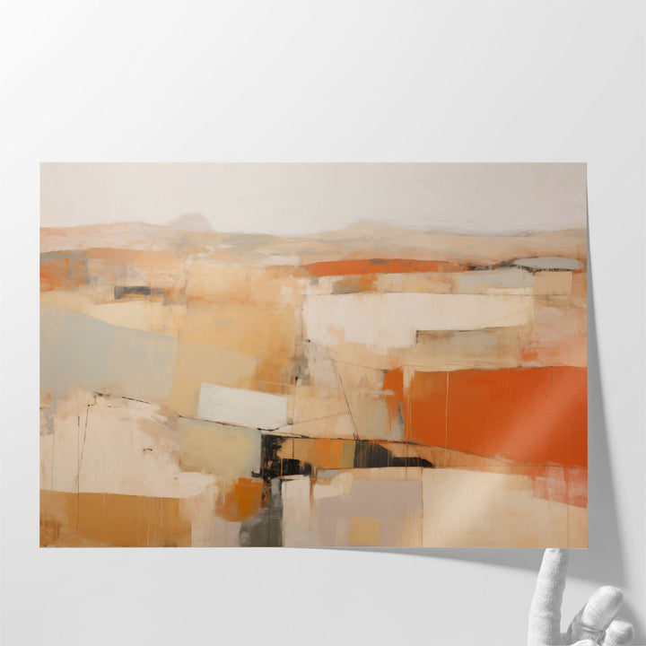 Sun-Kissed Dunes - Canvas Print Wall Art