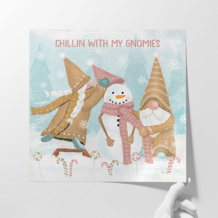 Gnome Sweet Gnome IV Blush - Canvas Print Wall Art