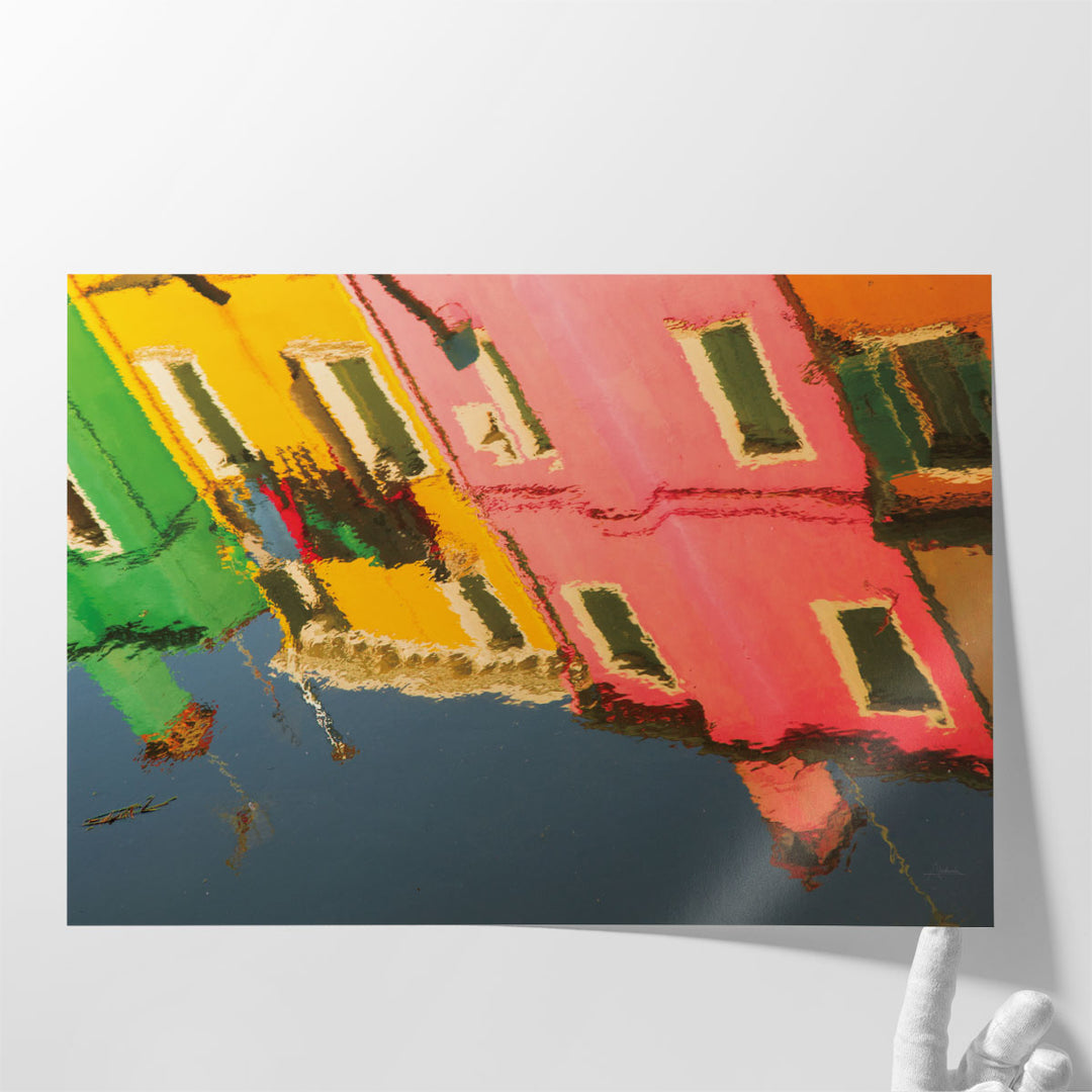 Reflections of Burano X - Canvas Print Wall Art