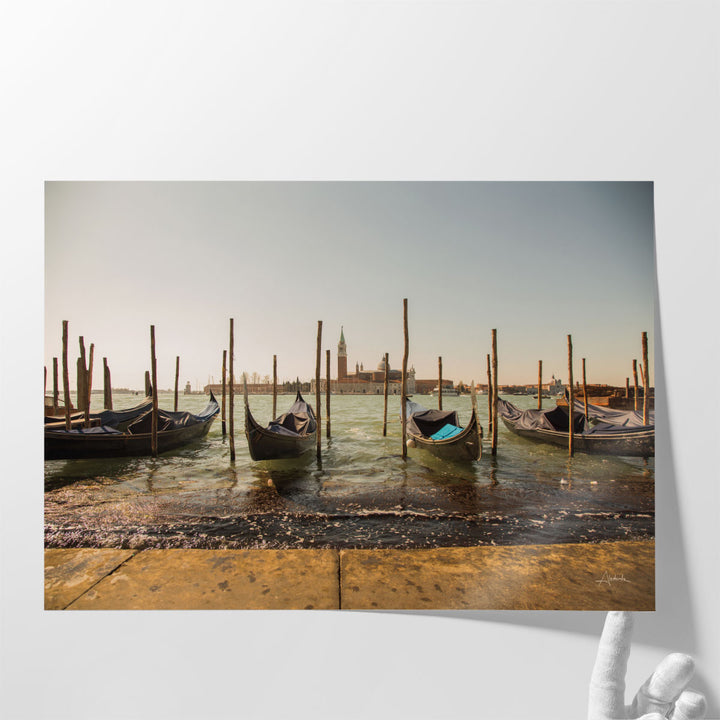 Venice Gondolas - Canvas Print Wall Art