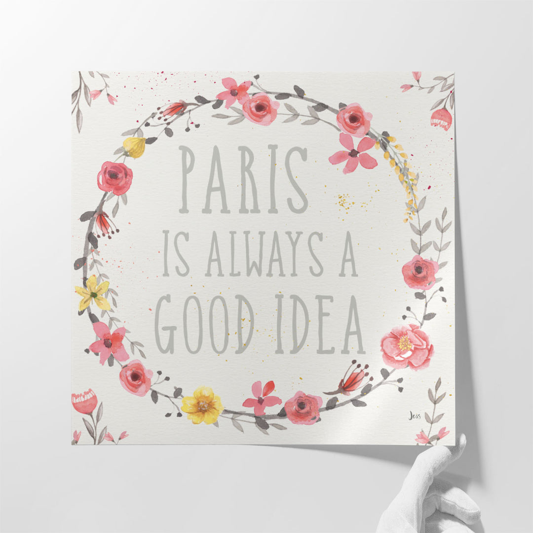 Paris Blooms IV - Canvas Print Wall Art