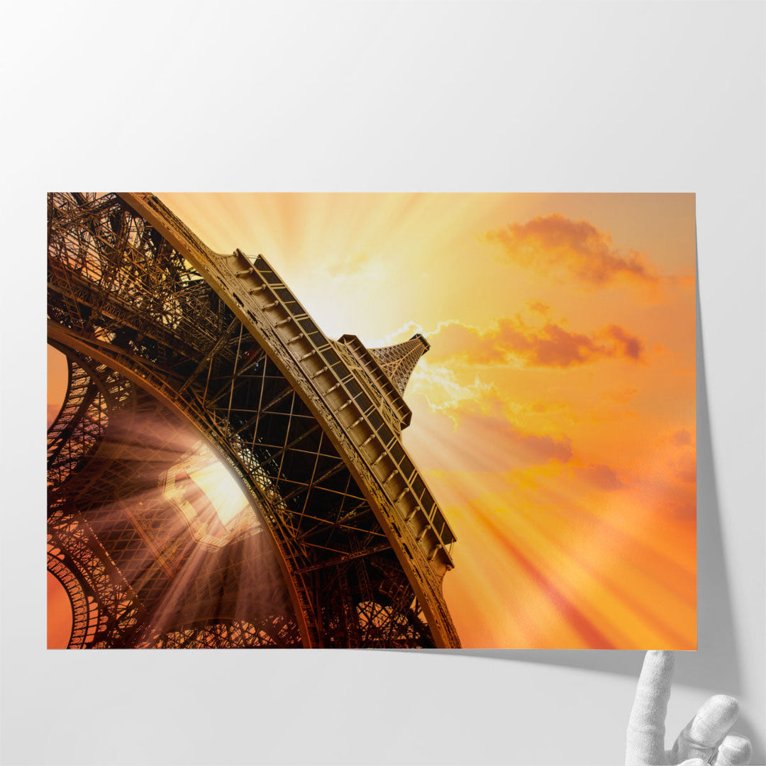 Another Shot of Eiffel Tower Paris, France - Canvas Print Wall Art