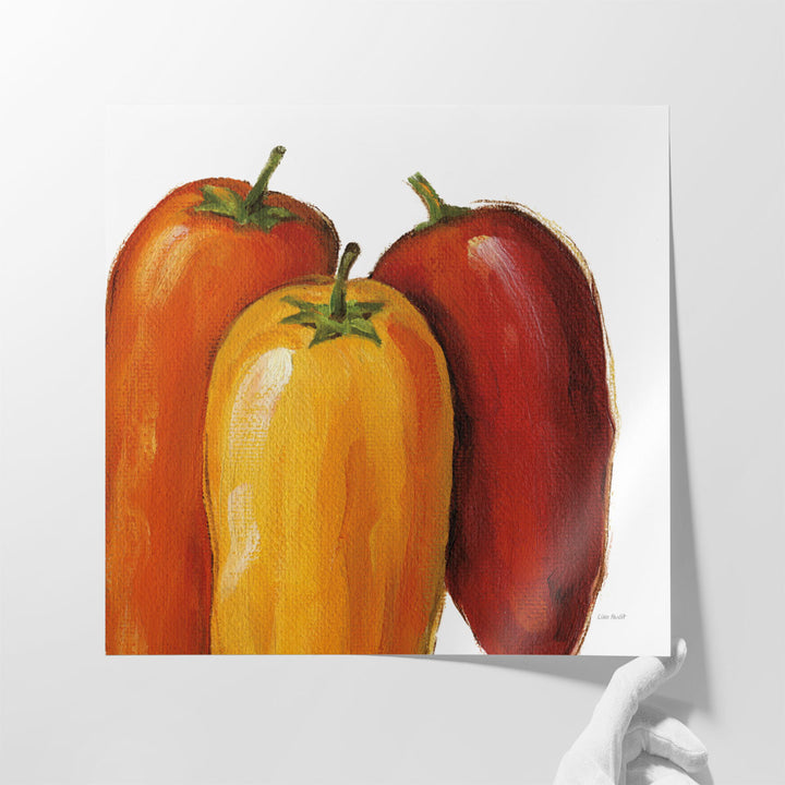 Spicy on White - Canvas Print Wall Art