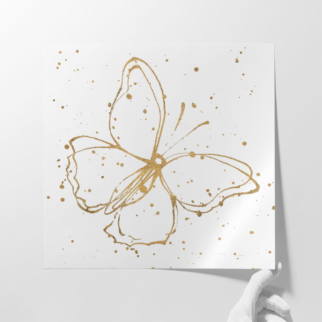 Golden Wings I - Canvas Print Wall Art