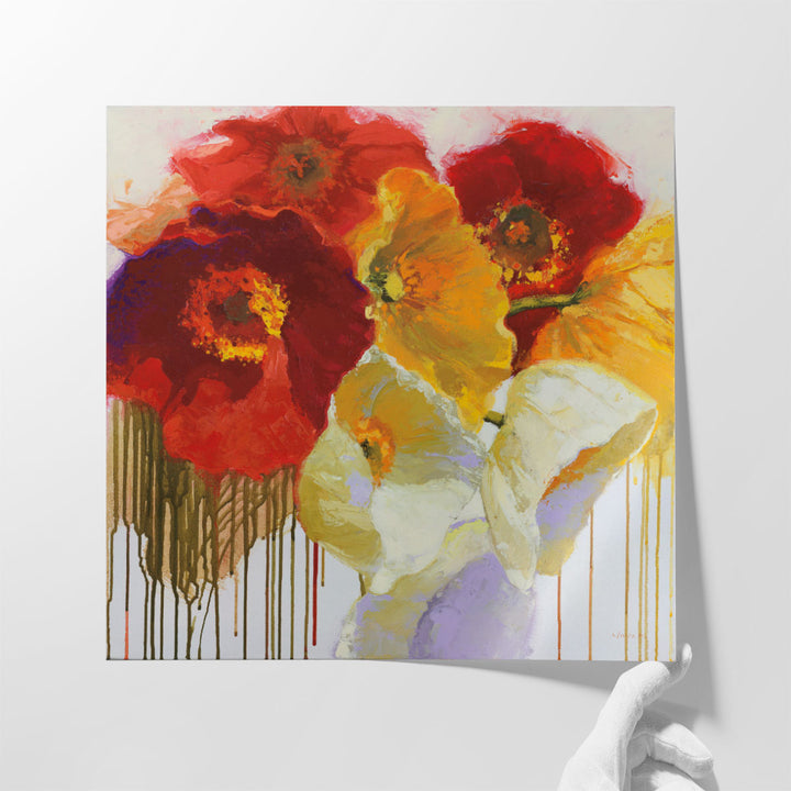 Red and Yellow Sensations - Canvas Print Wall Art