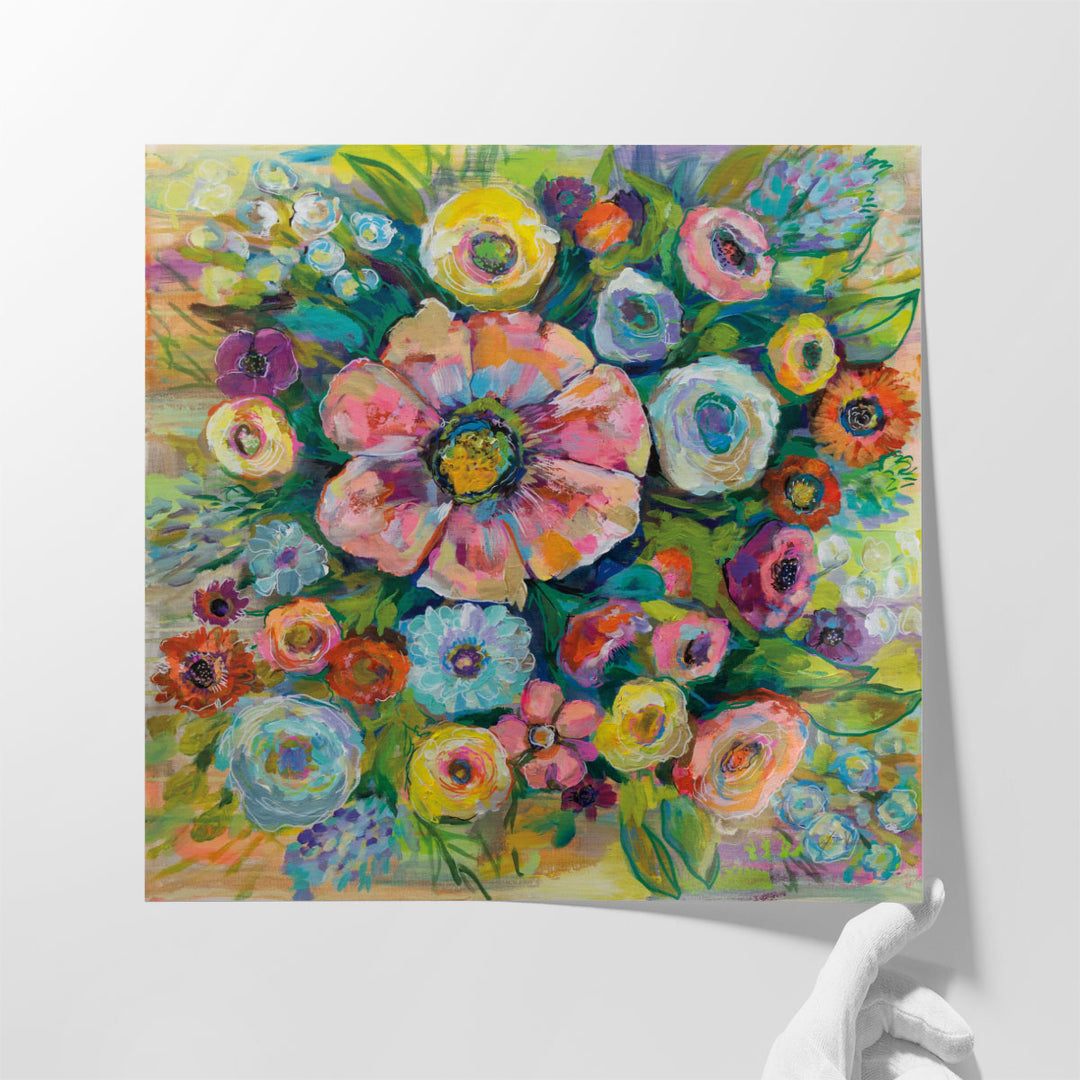 Floral Fireworks - Canvas Print Wall Art