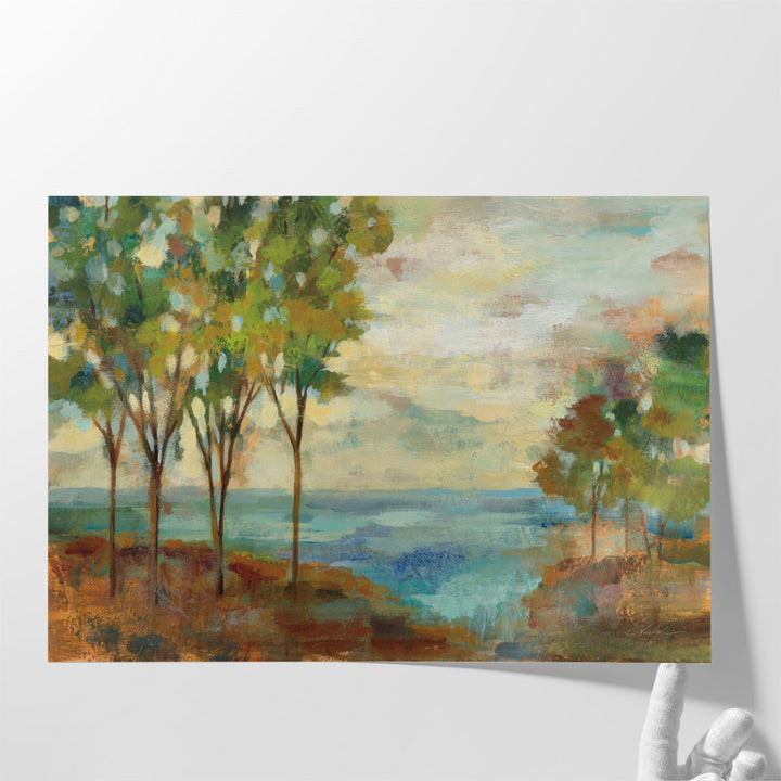 View of the Lake - Canvas Print Wall Art