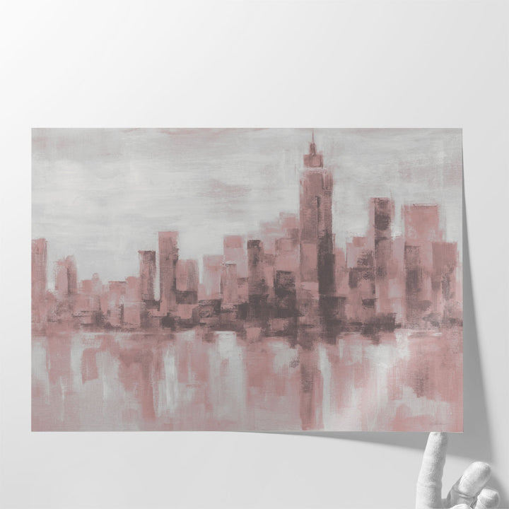 Misty Day in Manhattan - Canvas Print Wall Art