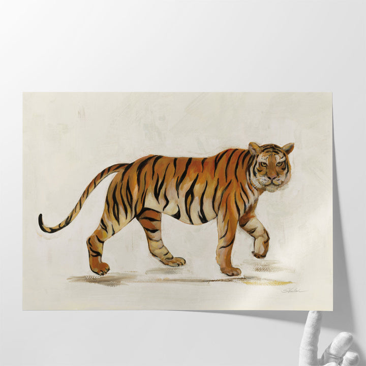 Walking Tiger - Canvas Print Wall Art