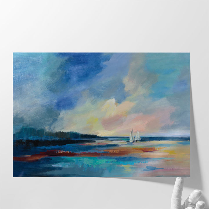 Ultramarine Sea and Sky - Canvas Print Wall Art