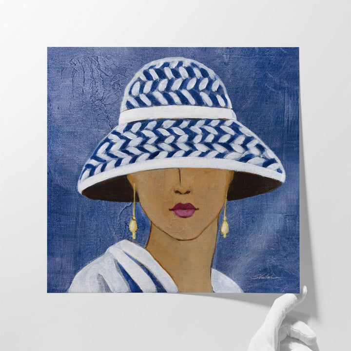 Lady with Hat II - Canvas Print Wall Art