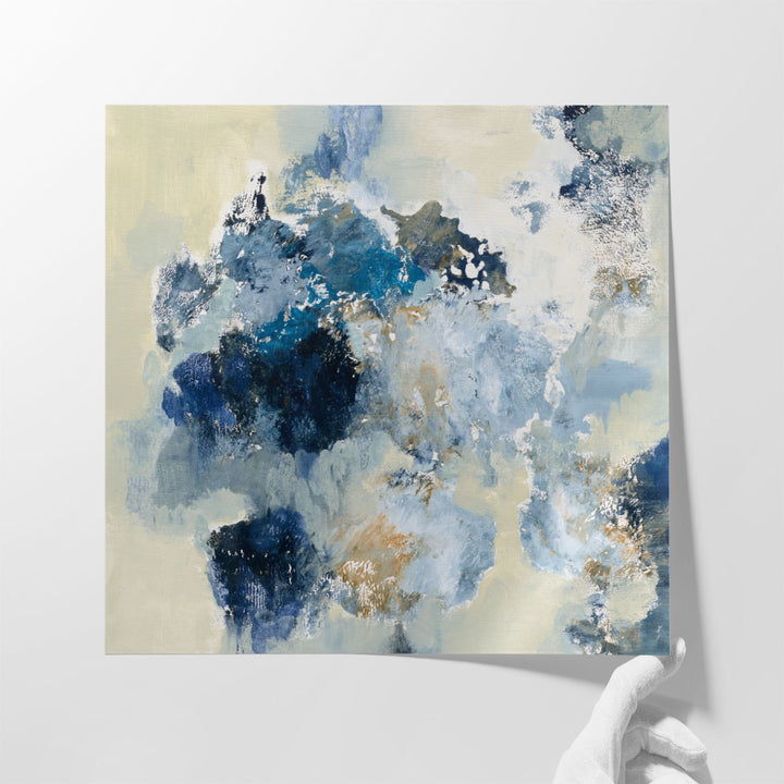 Indigo Monotype - Canvas Print Wall Art