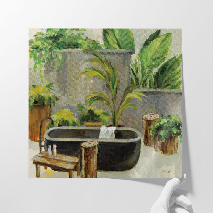 Tropical Bath I - Canvas Print Wall Art