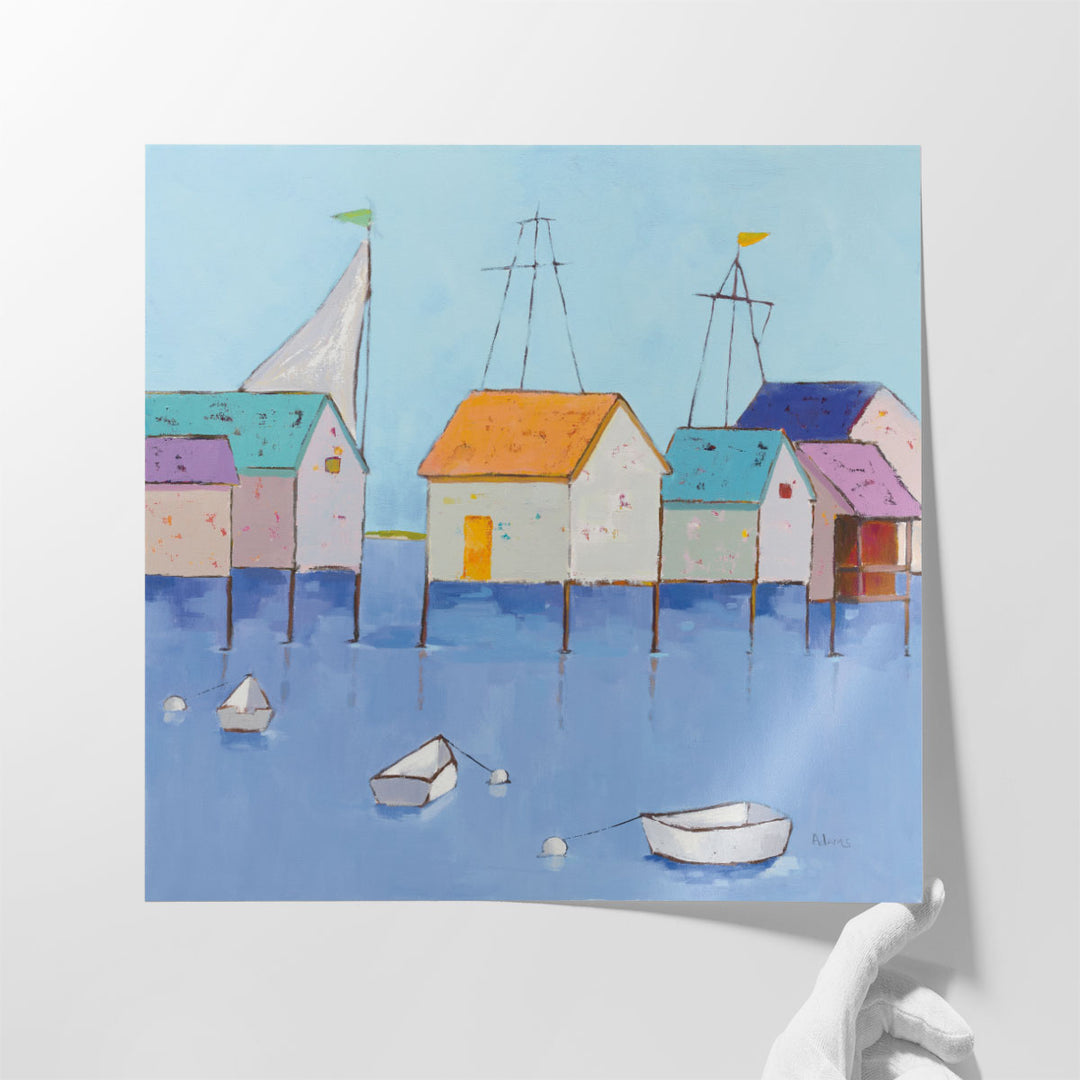 Boat House Row - Canvas Print Wall Art