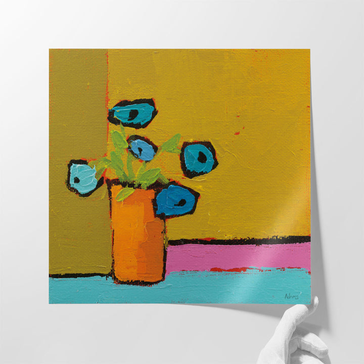 Orange Vase - Canvas Print Wall Art