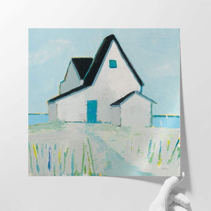 Cottage by the Sea - Canvas Print Wall Art