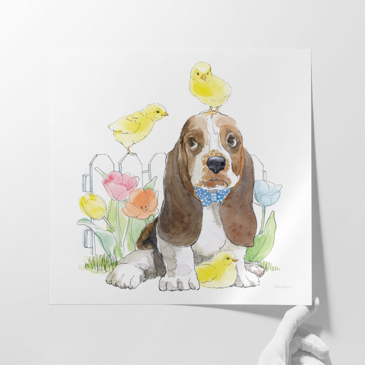 Easter Pups V - Canvas Print Wall Art