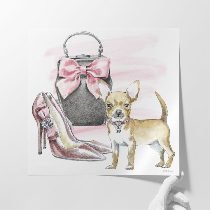 Glamour Pups I - Canvas Print Wall Art