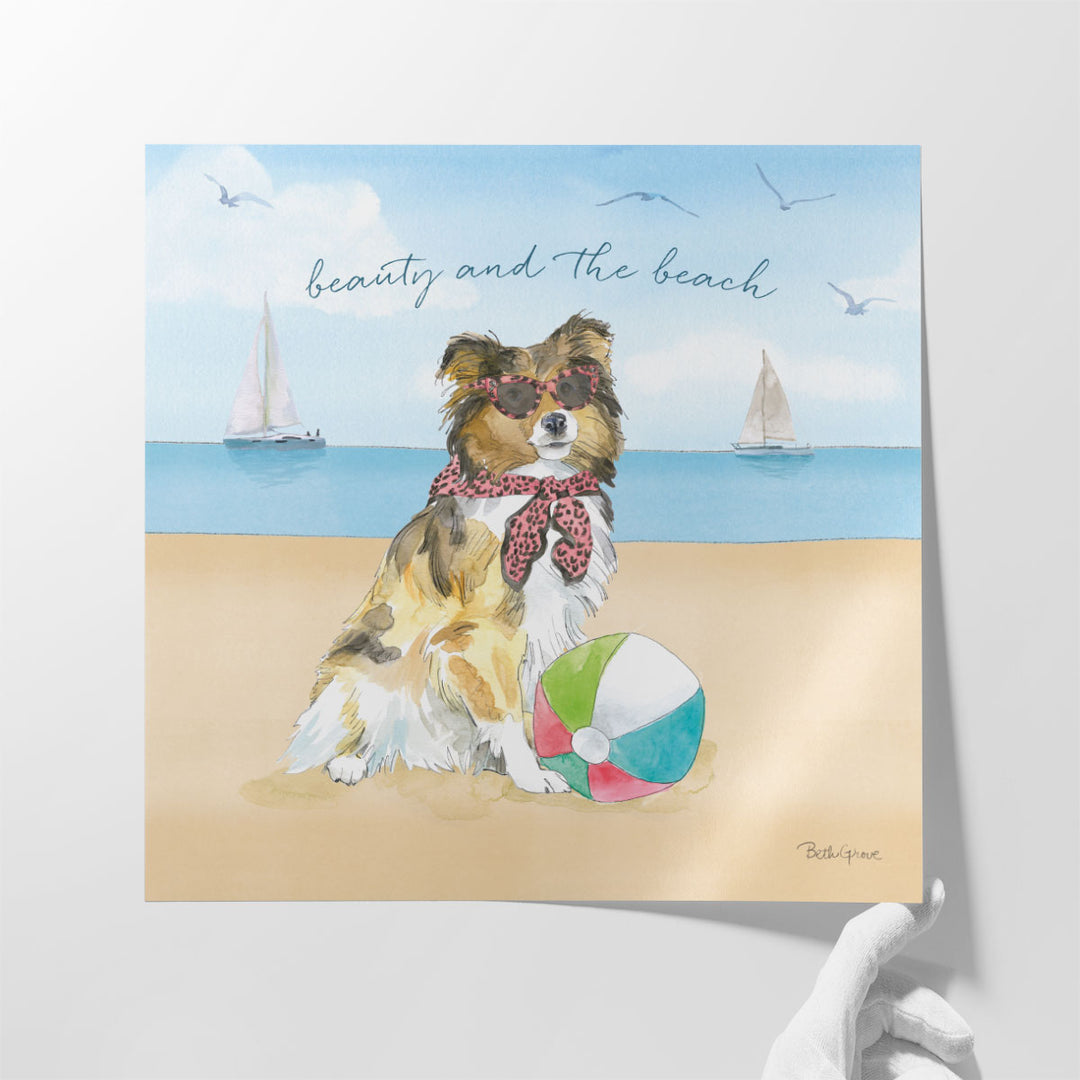 Summer Paws V - Canvas Print Wall Art