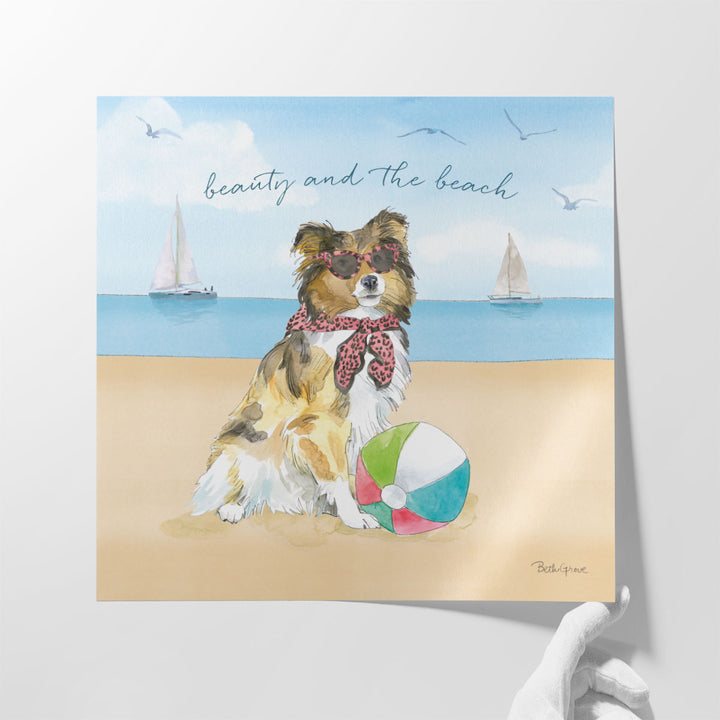 Summer Paws V - Canvas Print Wall Art