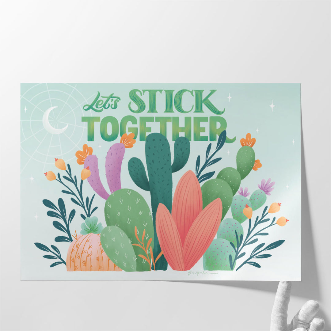 Cactus Garden I - Canvas Print Wall Art