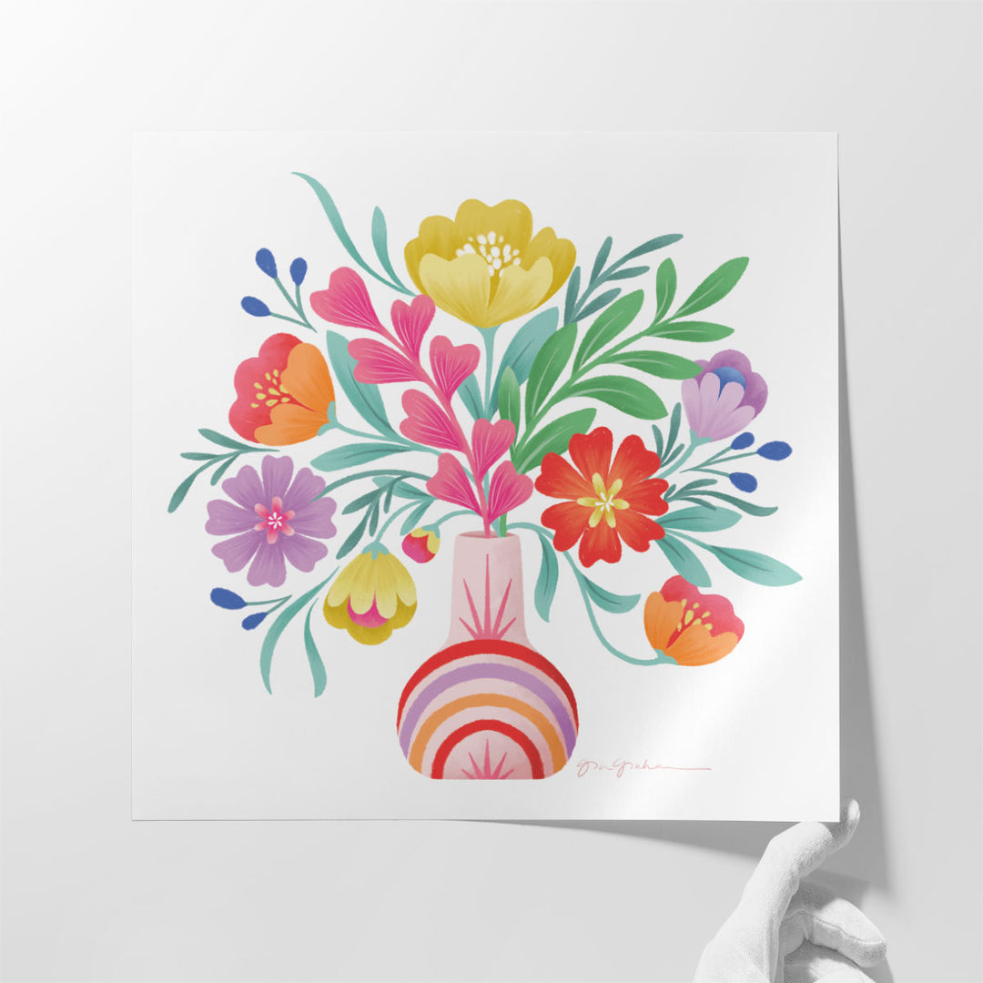 Bold Bouquet - Canvas Print Wall Art