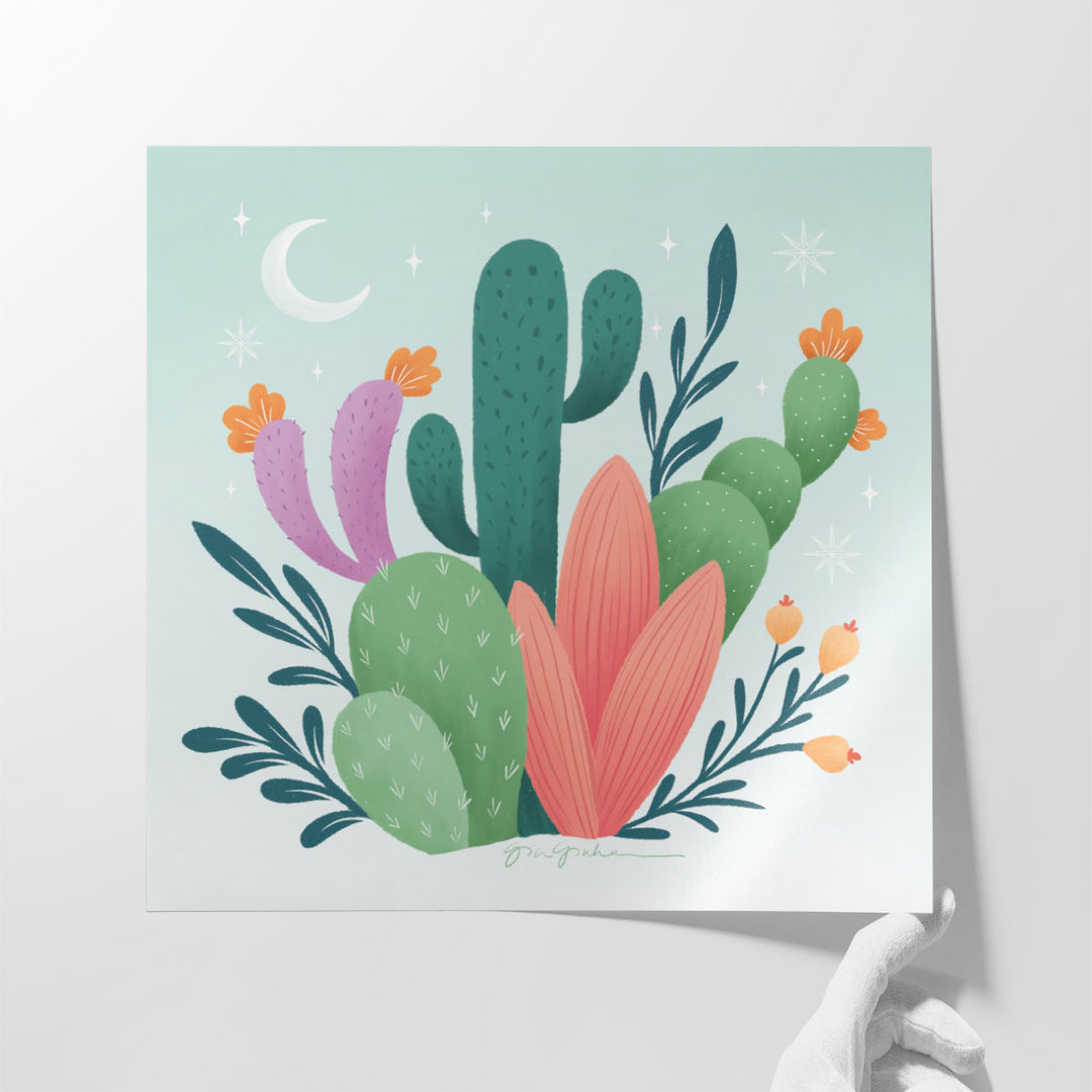 Cactus Garden II - Canvas Print Wall Art