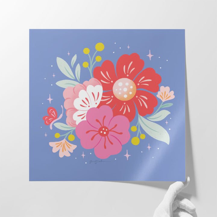 Floral Bouquet I - Canvas Print Wall Art