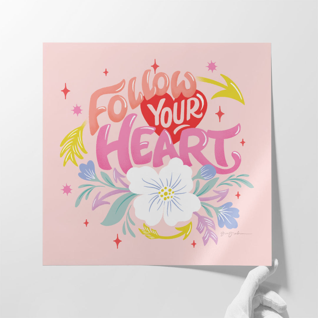 Follow Your Heart I - Canvas Print Wall Art