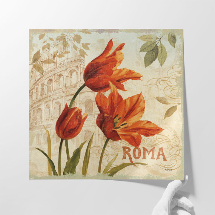 European Flowers I - Canvas Print Wall Art