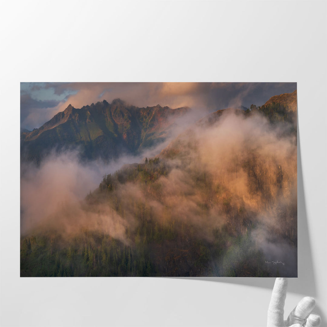 Misty North Cascades - Canvas Print Wall Art