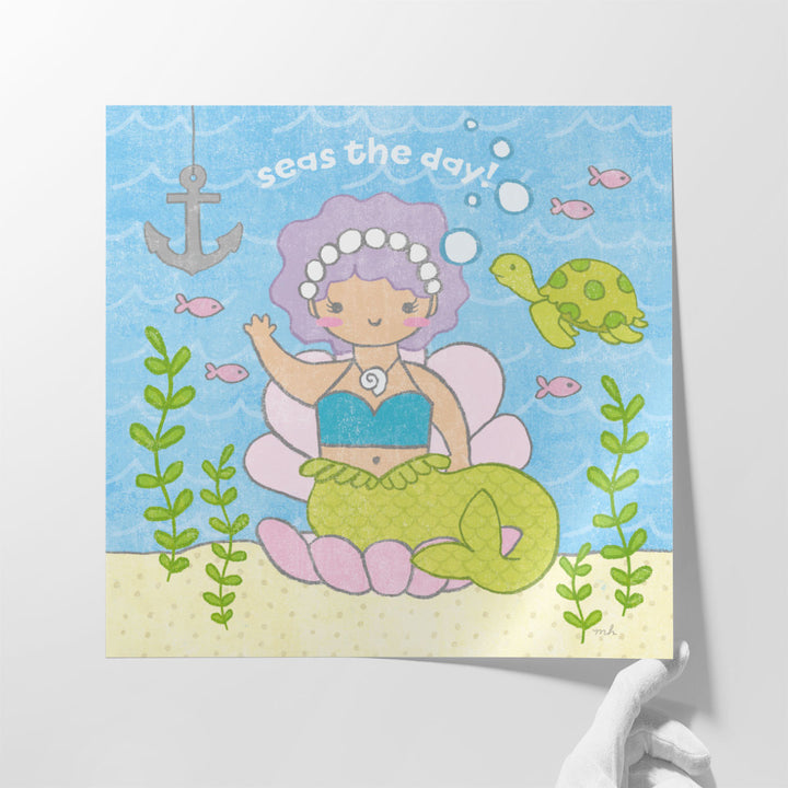 Magical Mermaid III - Canvas Print Wall Art