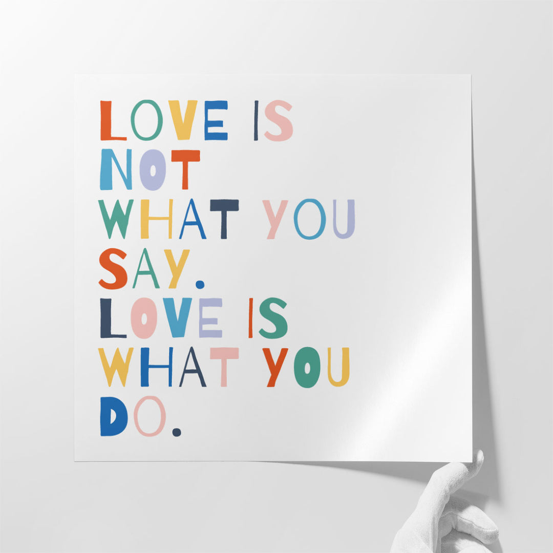 Rainbow Words I - Canvas Print Wall Art