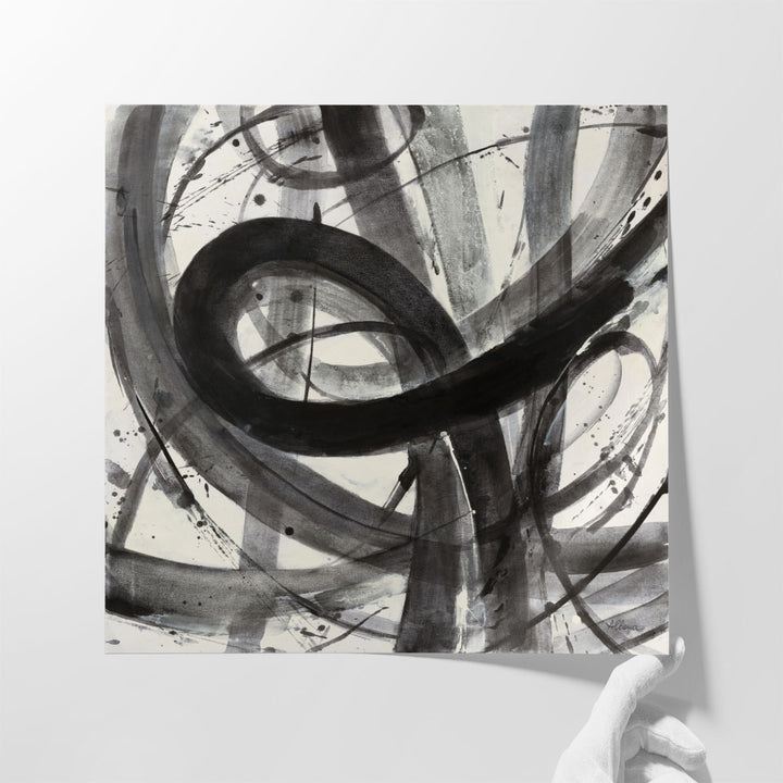 Roller Coaster I Black and White - Canvas Print Wall Art