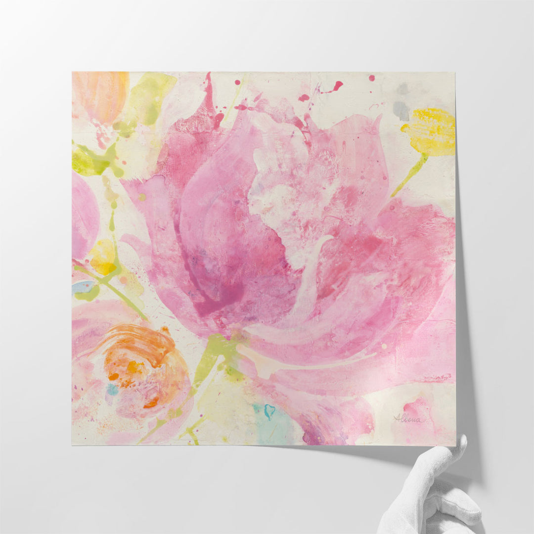 Spring Abstracts Florals II - Canvas Print Wall Art