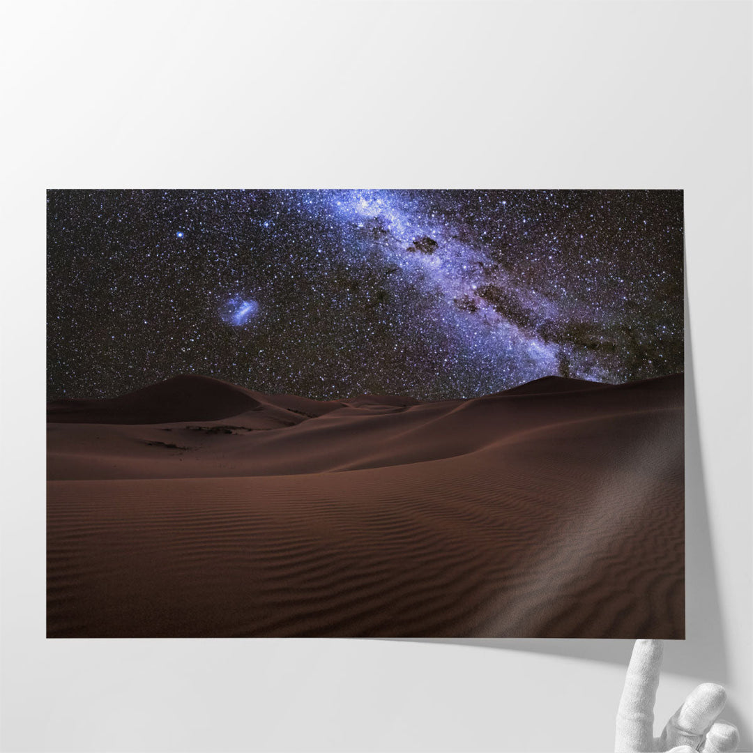 Saharan Starlight Symphony - Canvas Print Wall Art