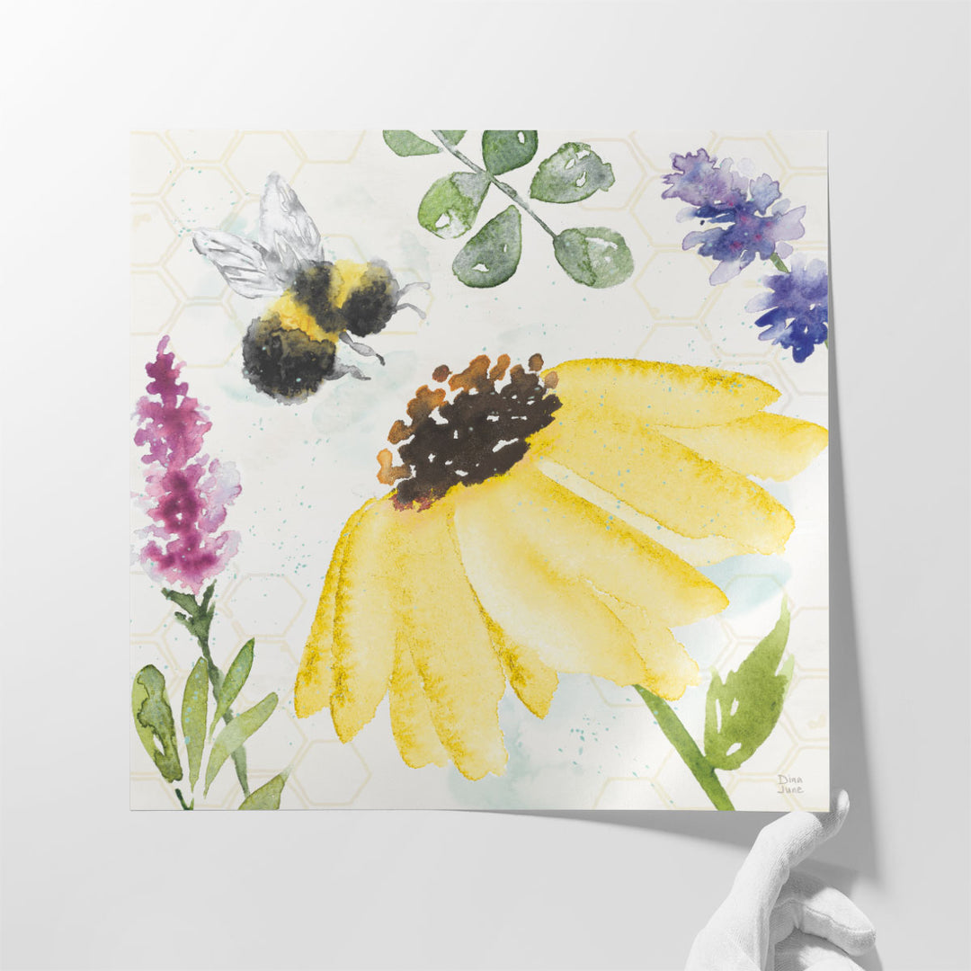 Bee Harmony III - Canvas Print Wall Art