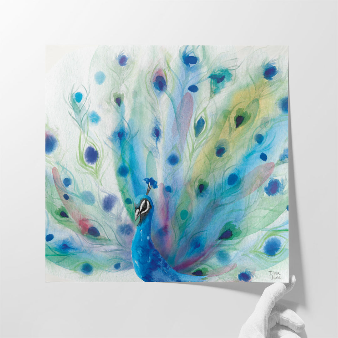 Peacock Glory V - Canvas Print Wall Art