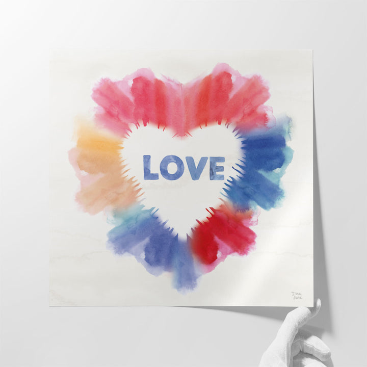 Rainbow Love I - Canvas Print Wall Art