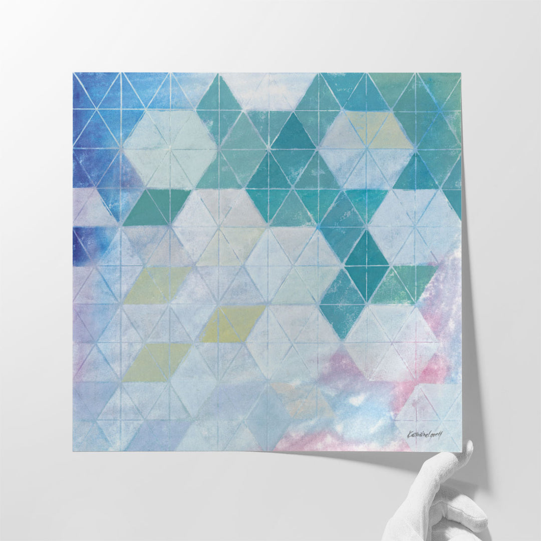 Disappearing Triangles - Canvas Print Wall Art