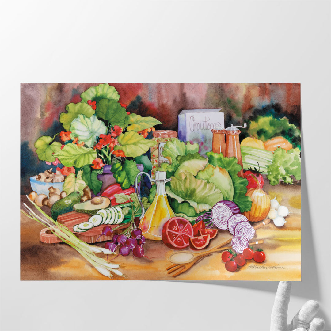 Garden Salad - Canvas Print Wall Art