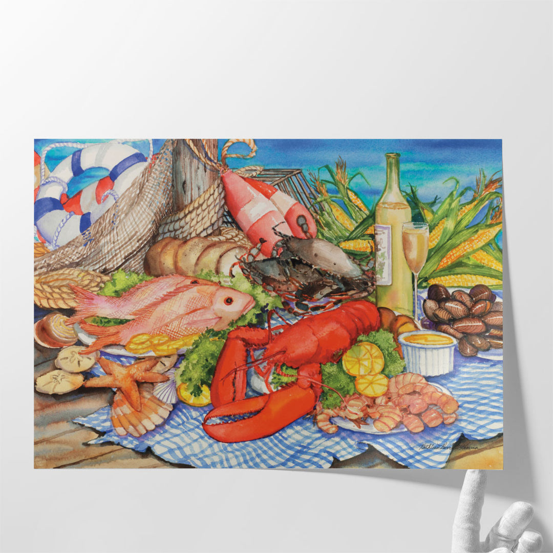 Seafood Platter - Canvas Print Wall Art